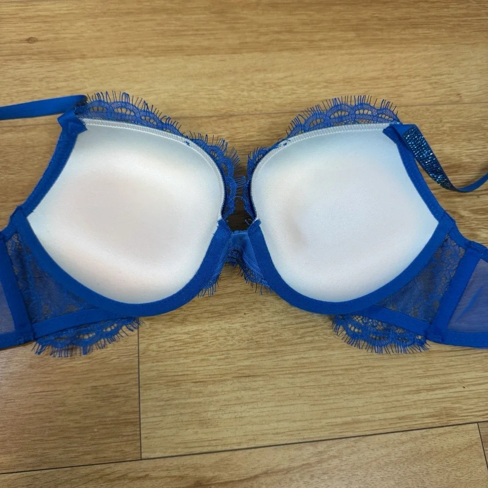 Victoria's Secret Sexy Bombshell Rhinestone Add-2-Cups Push Up Bra 32B Lot Of 2